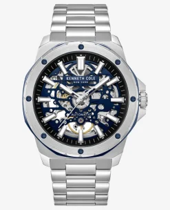 Skeleton Automatic Stainless Bracelet Watch>Kenneth Cole Hot