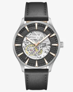 Skeleton Automatic Strap Watch>Kenneth Cole Clearance