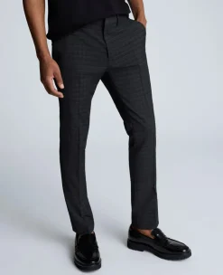 Skinny Fit Shadow Plaid Dress Pant>Kenneth Cole New