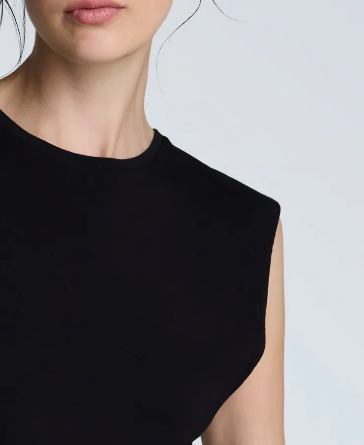 Sleeveless Side Rouched Knit Top>Kenneth Cole Sale