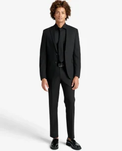 Slim Fit Sustainable Stretch Collar Solid Dress Shirt><noscript><img width=