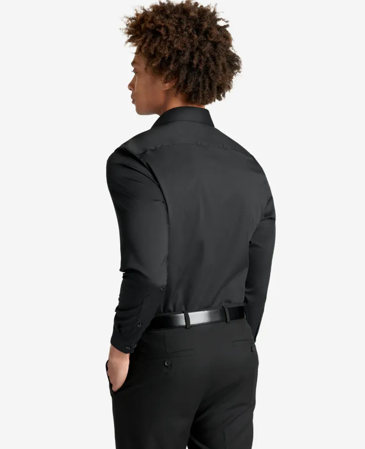 Slim Fit Sustainable Stretch Collar Solid Dress Shirt>Kenneth Cole