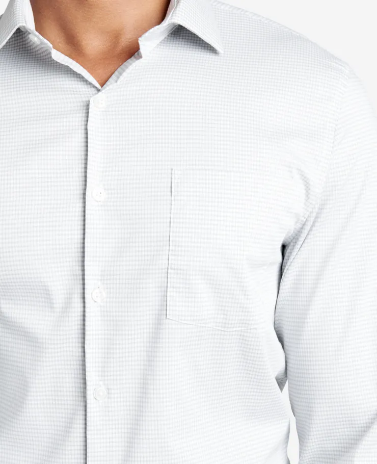Slim Fit Sustainable Stretch Collar Solid Dress Shirt with TEK FIT>Kenneth Cole Clearance