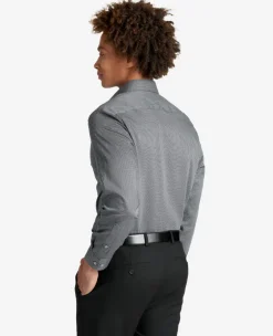 Slim-Fit Button-Down Stretch Dress Shirt with TEK FIT><noscript><img width=