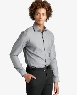 Slim-Fit Button-Down Stretch Dress Shirt with TEK FIT>Kenneth Cole New