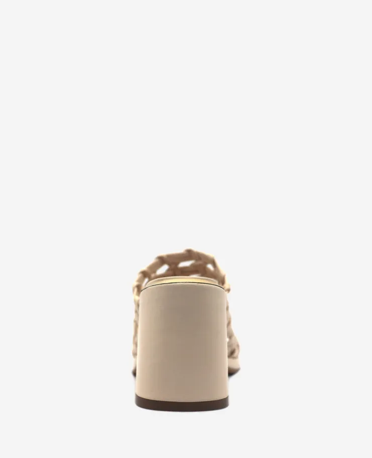 Solara Leather Woven Heel Sandal>Kenneth Cole Best