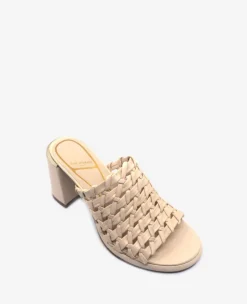 Solara Leather Woven Heel Sandal><noscript><img width=