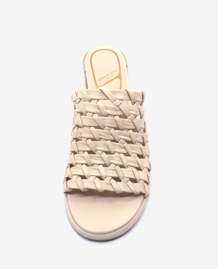 Solara Leather Woven Heel Sandal>Kenneth Cole Best