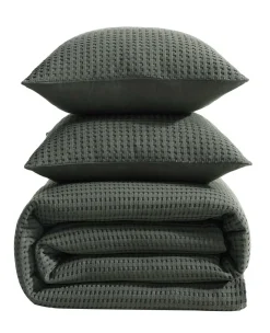 Solid Waffle Comforter Set><noscript><img width=
