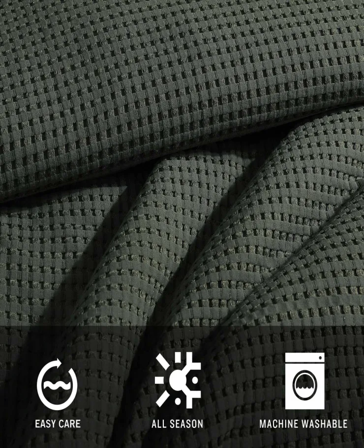 Solid Waffle Comforter Set>Kenneth Cole Outlet