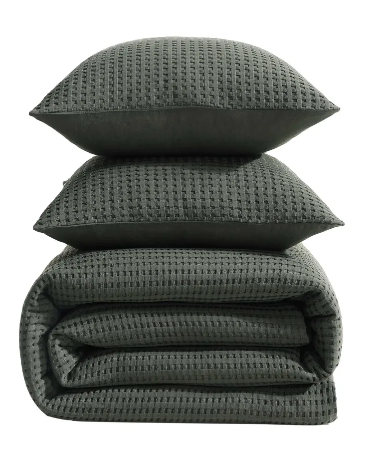 Solid Waffle Duvet Cover Set>Kenneth Cole Hot