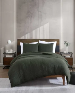 Solid Waffle Duvet Cover Set><noscript><img width=