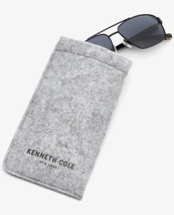 Square Metal Navigator Sunglasses><noscript><img width=