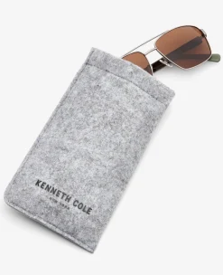 Square Metal Navigator Sunglasses><noscript><img width=