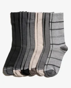 Stripe Dress Crew Socks 6-Pack>Kenneth Cole Outlet
