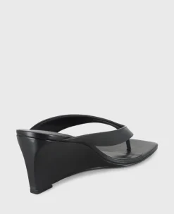 Susannah Leather Thong Wedge Sandal><noscript><img width=