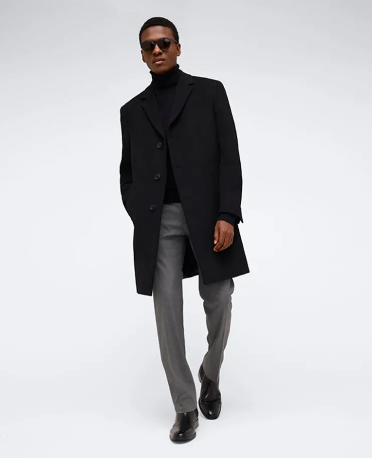 The Classic Fit Overcoat>Kenneth Cole Online