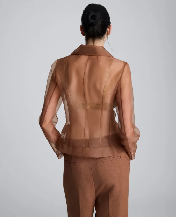 Transparent Notch Jacket with Flap Pockets>Kenneth Cole Hot