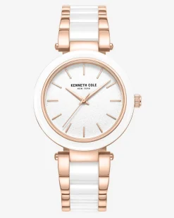 Two-Tone Classic Ceramic Bracelet Watch>Kenneth Cole Discount