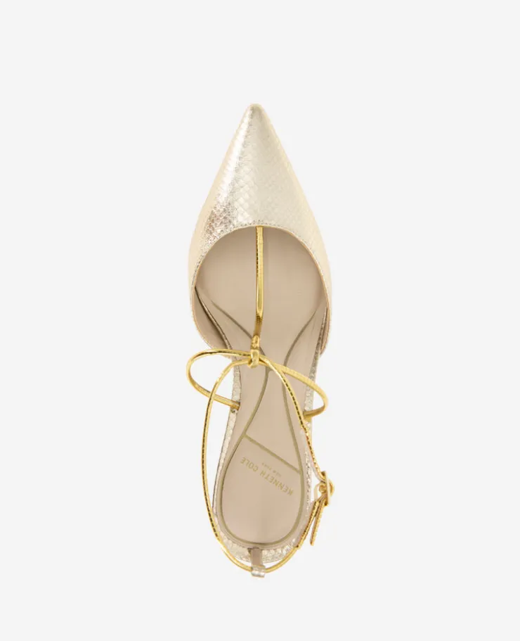 Umi T-Strap Metallic Heel>Kenneth Cole Online