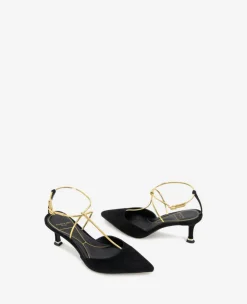 Umi T-Strap Suede Heel><noscript><img width=