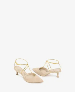 Umi T-Strap Suede Heel><noscript><img width=