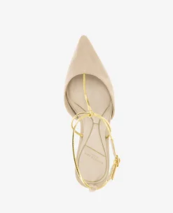 Umi T-Strap Suede Heel><noscript><img width=