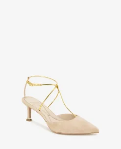 Umi T-Strap Suede Heel><noscript><img width=