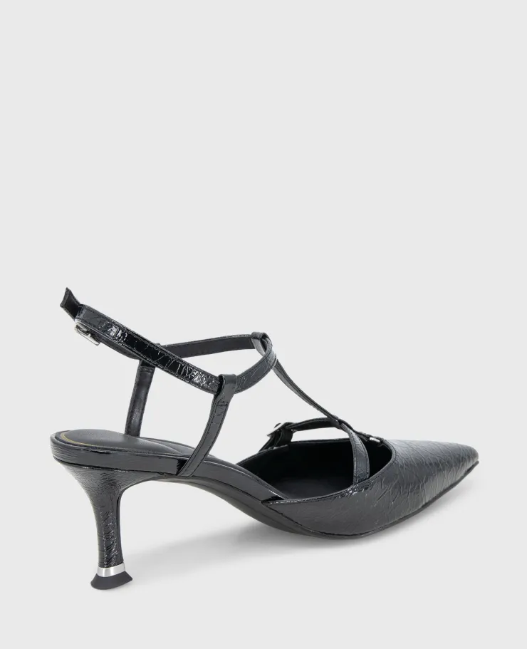 Urka Crinkle Patent Slingback Heel>Kenneth Cole Clearance