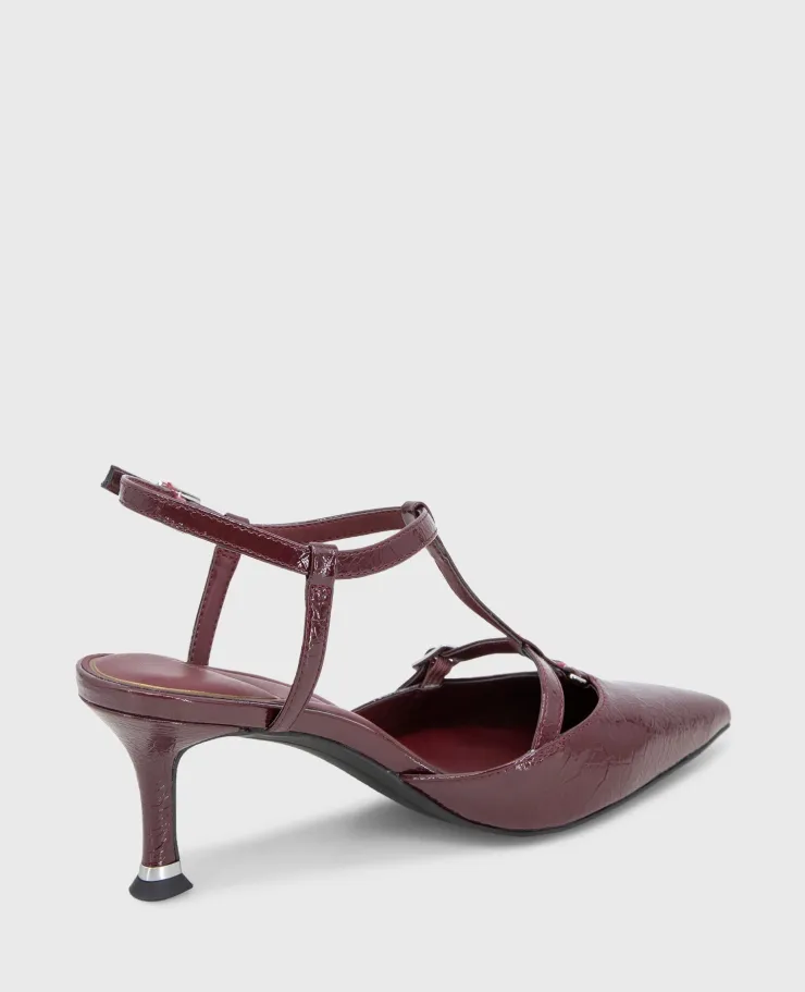Urka Crinkle Patent Slingback Heel>Kenneth Cole Clearance