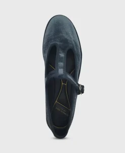 Verona Velvet T-Strap Mary Jane Flat><noscript><img width=