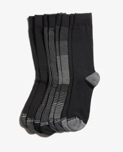 Vertical Dash Dress Crew Socks 4-Pack>Kenneth Cole Sale
